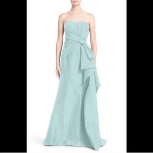 Carolina Herrera Silk Faille Bow Gown
